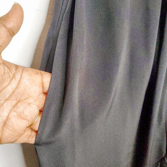 Diane von Furstenberg DVF Black Augusta Silk Crepe De Chine Wrap Dress Size 2 - Picture 5 of 7